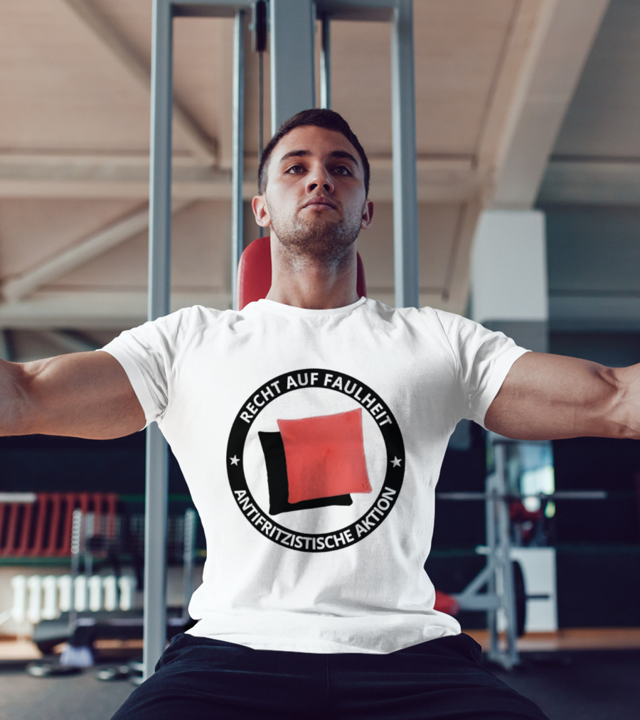 Recht Auf Faulheit Antifritzistische Aktion Rotes Kissen T-Shirt