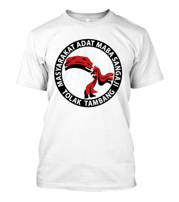 Masyarakat Adat Maba Sangaji Tolak Tambang Red Scarf T-Shirt
