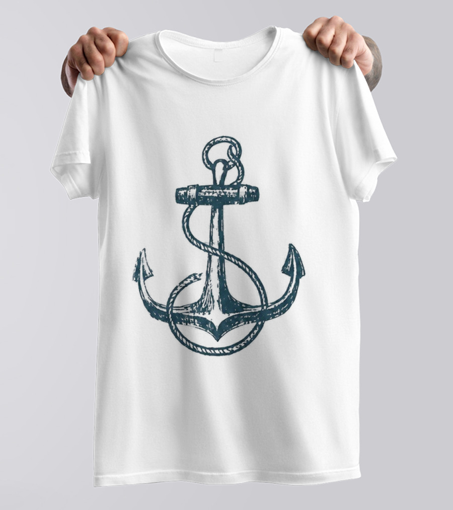 Netflix Here The Whole Time Diego Lira Caio Nautical Anchor T-Shirt