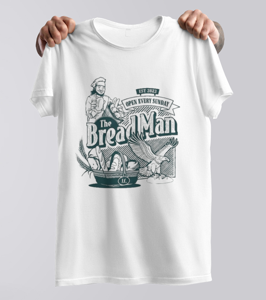 The Bread Man Open Every Sunday Vintage Bakery T-Shirt