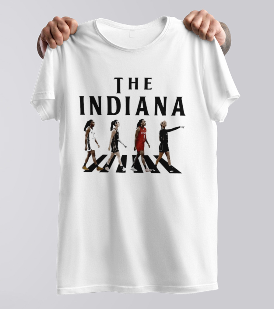The Indiana Aliyah Boston Caitlin Clark Kelsey Mitchell Sophie Cunningham Abbey Road T-Shirt