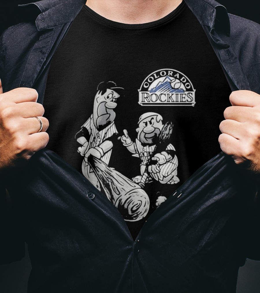 Colorado Rockies 2026 Flintstones Baseball T-Shirt