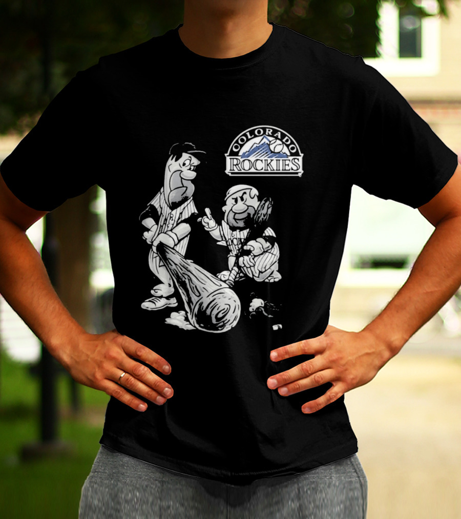 Colorado Rockies 2026 Flintstones Baseball T-Shirt