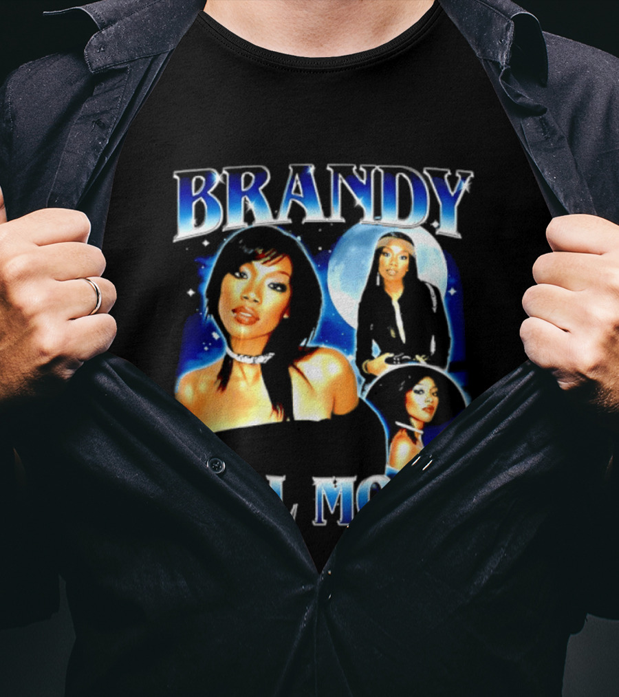 Brandy Full Moon Y2K R&B Music T-Shirt
