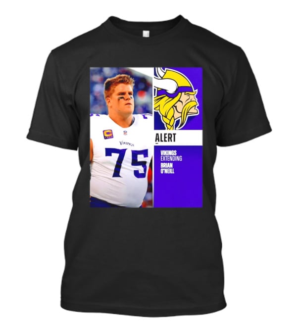 Alert Vikings Extending Brian O'Neill 75 T-Shirt