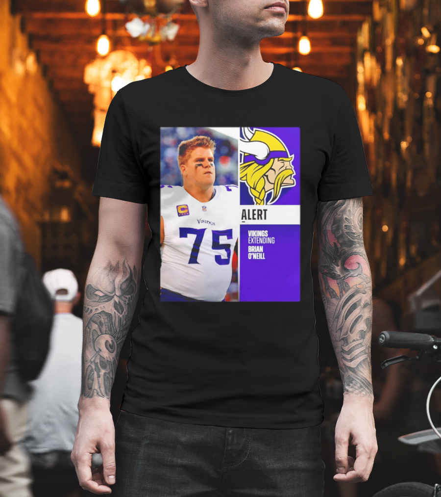 Alert Vikings Extending Brian O'Neill 75 T-Shirt