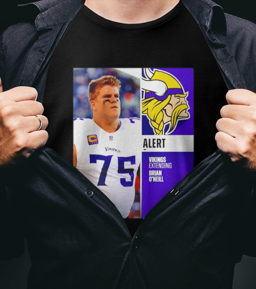 Alert Vikings Extending Brian O'Neill 75 T-Shirt