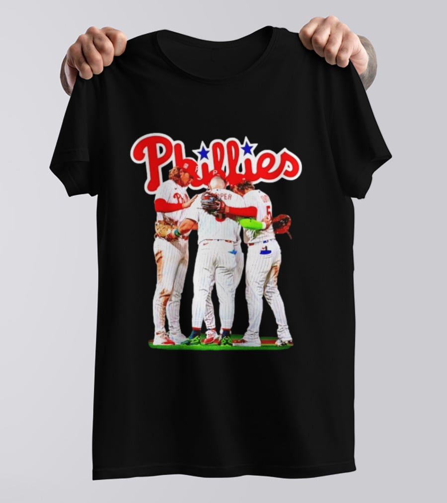Bryce Harper Alec Bohm Edmundo Sosa Bryson Stott Philadelphia Phillies Team Unity T-Shirt