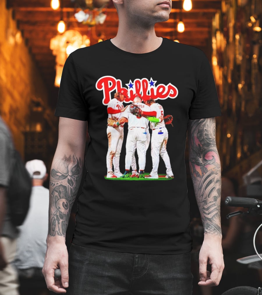Bryce Harper Alec Bohm Edmundo Sosa Bryson Stott Philadelphia Phillies Team Unity T-Shirt