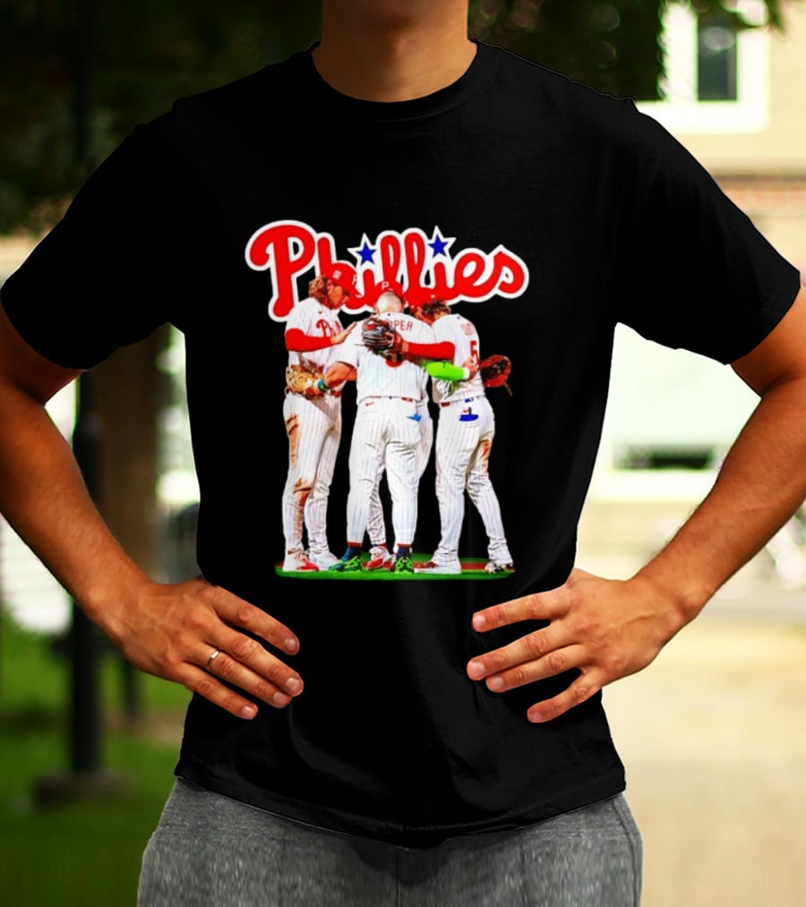 Bryce Harper Alec Bohm Edmundo Sosa Bryson Stott Philadelphia Phillies Team Unity T-Shirt