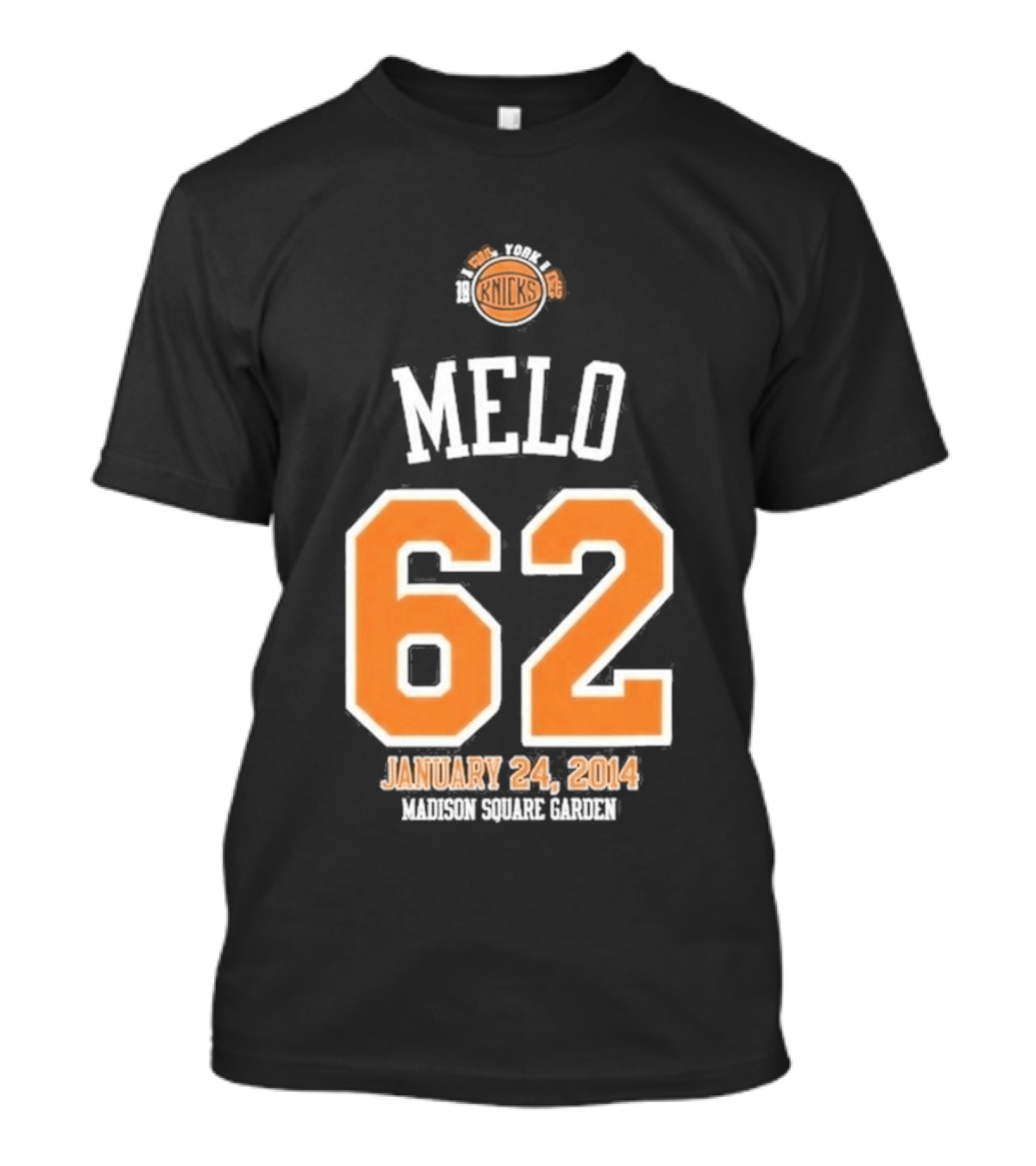 Melo 62 Knicks January 24 2014 Madison Square Garden T-Shirt