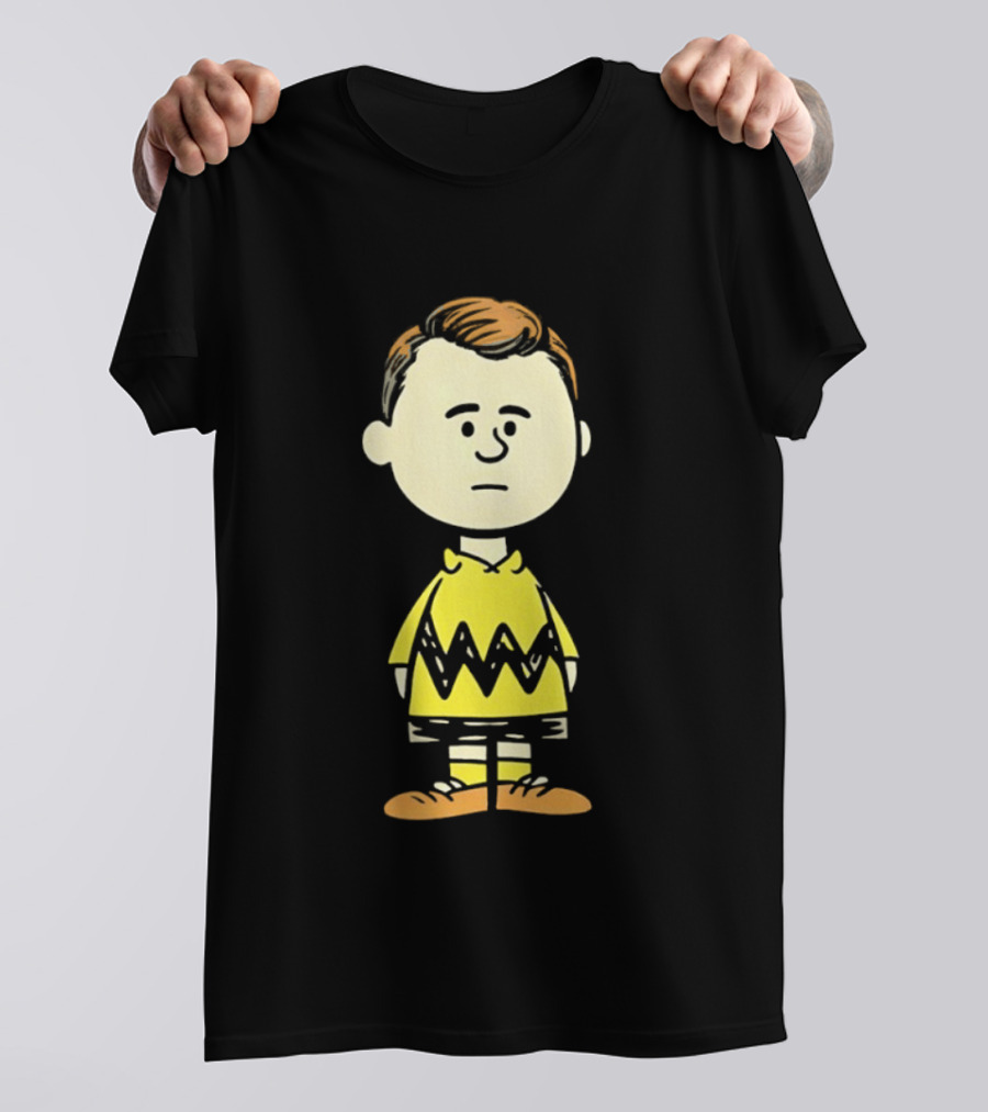 Charlie Brown Kirk Peanuts Style Character Fusion T-Shirt