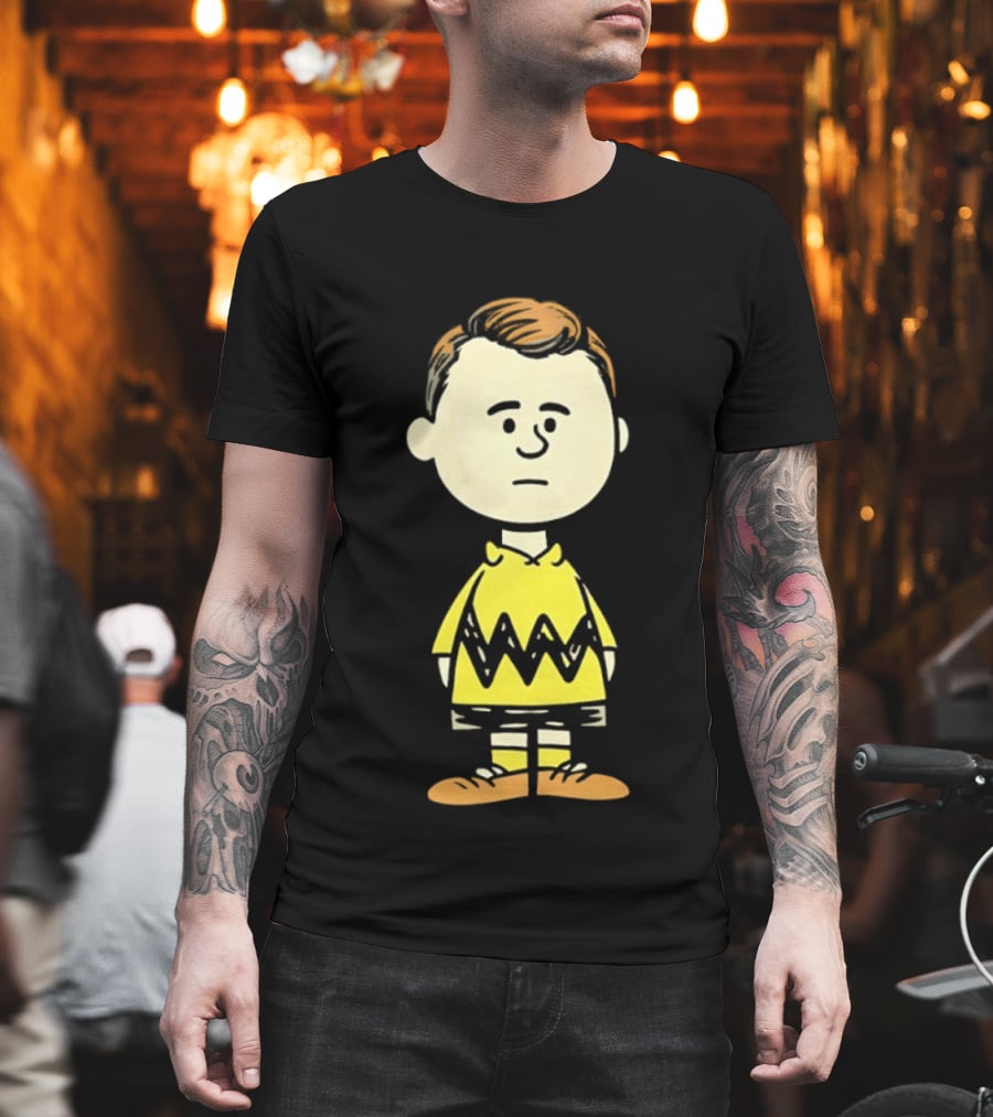 Charlie Brown Kirk Peanuts Style Character Fusion T-Shirt