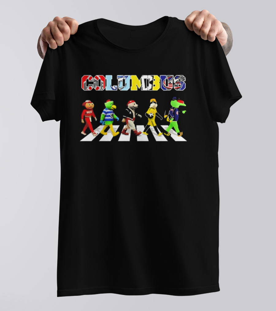 Columbus Mascots Abbey Road 2026 Sports Team Walk T-Shirt