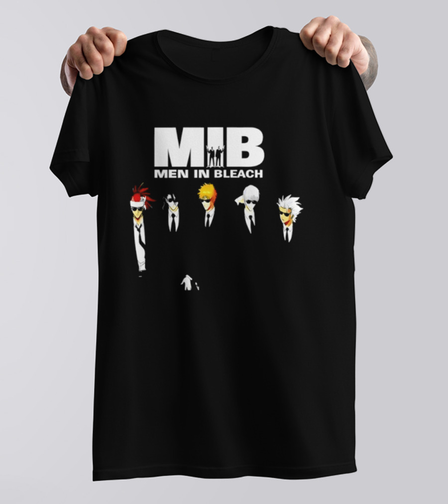 MIB Men In Bleach Crossover Men In Black International X Bleach Characters T-Shirt