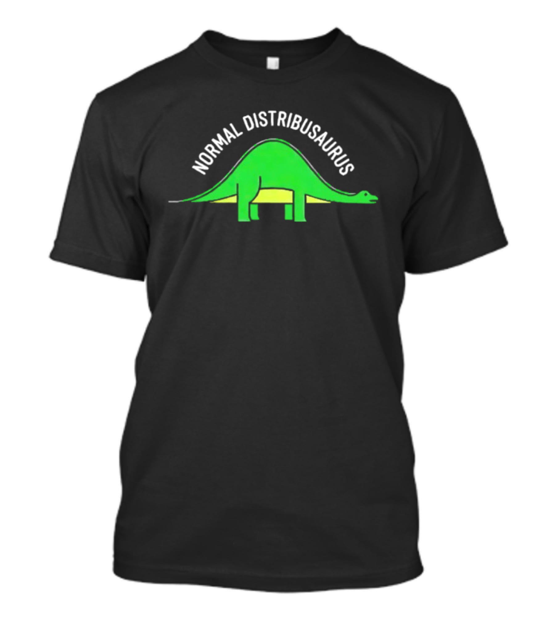 Normal Distribusaurus Dinosaur Statistics T-Shirt