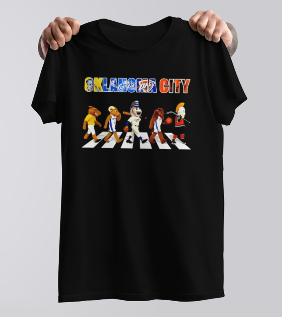 Oklahoma City Mascots Abbey Road Sports Team 2026 OKC T-Shirt