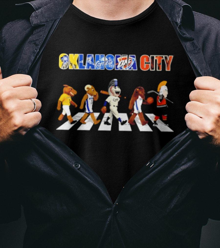 Oklahoma City Mascots Abbey Road Sports Team 2026 OKC T-Shirt