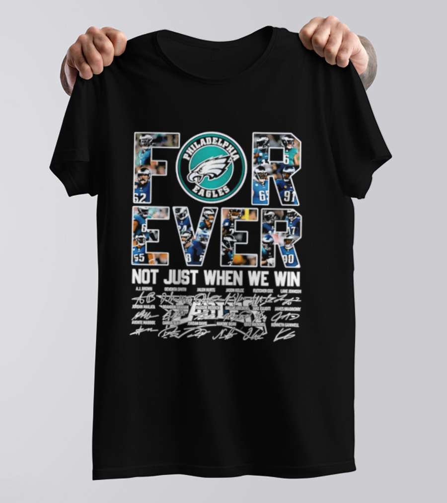 Forever Miami Dolphins Not Just When We Win Autographed T-Shirt