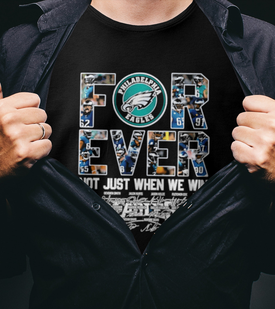 Forever Miami Dolphins Not Just When We Win Autographed T-Shirt