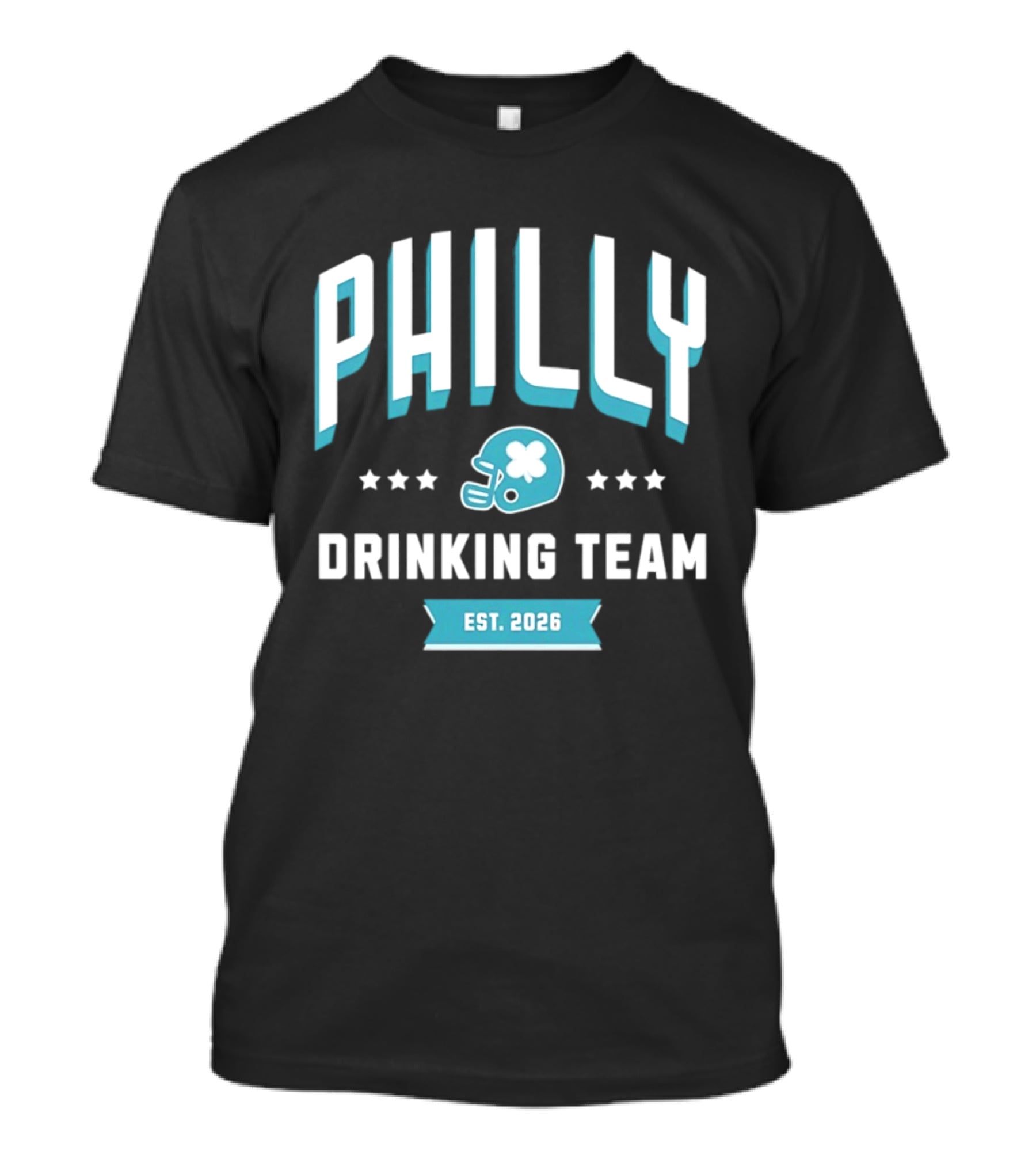 Philly Drinking Team Est 2026 Football Helmet Stars T-Shirt