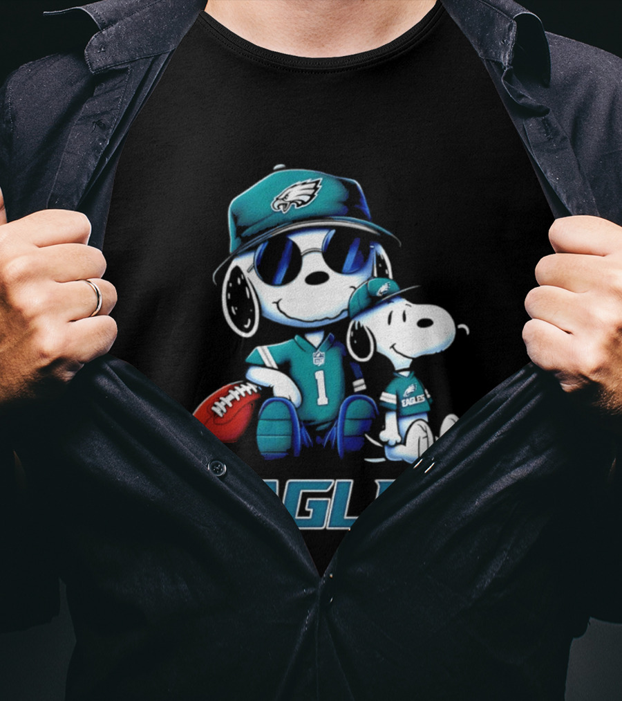 Snoopy Eagles Philadelphia Football 2026 T-Shirt