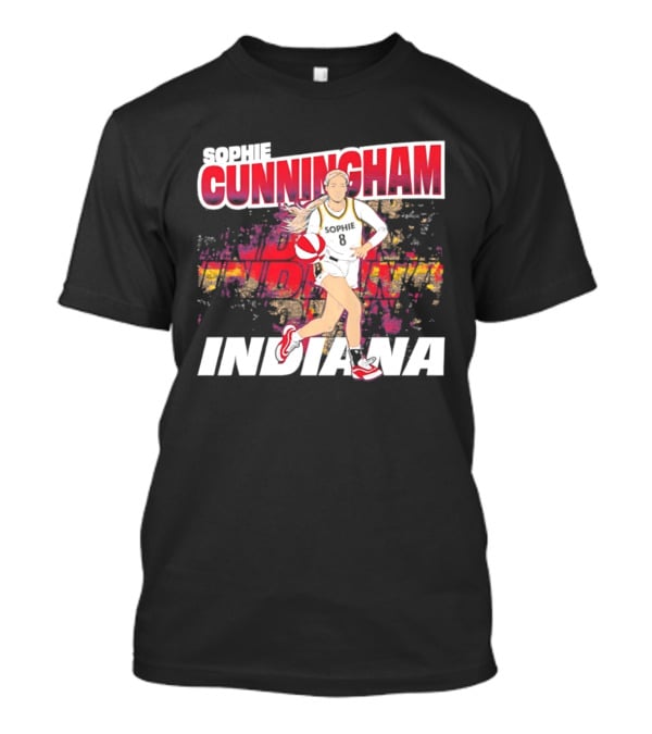 Sophie Cunningham Indiana Fever Basketball WNBA Athlete Action T-Shirt