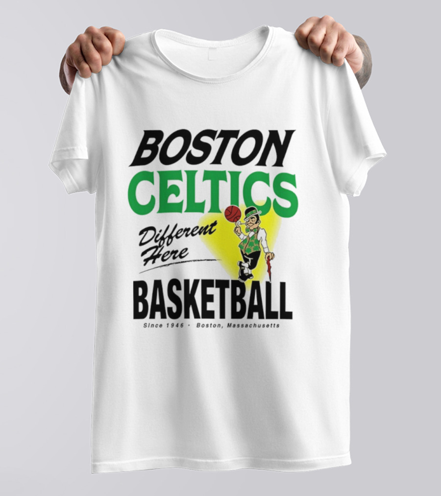 Boston Celtics Basketball Different Here Since 1946 Boston Massachusetts T-Shirt