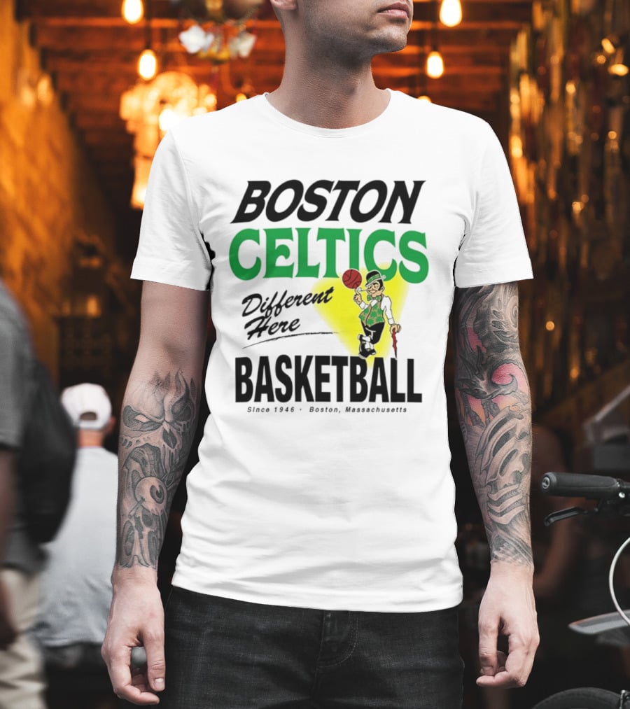 Boston Celtics Basketball Different Here Since 1946 Boston Massachusetts T-Shirt