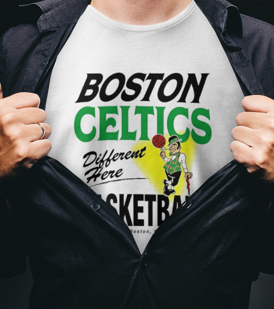 Boston Celtics Basketball Different Here Since 1946 Boston Massachusetts T-Shirt