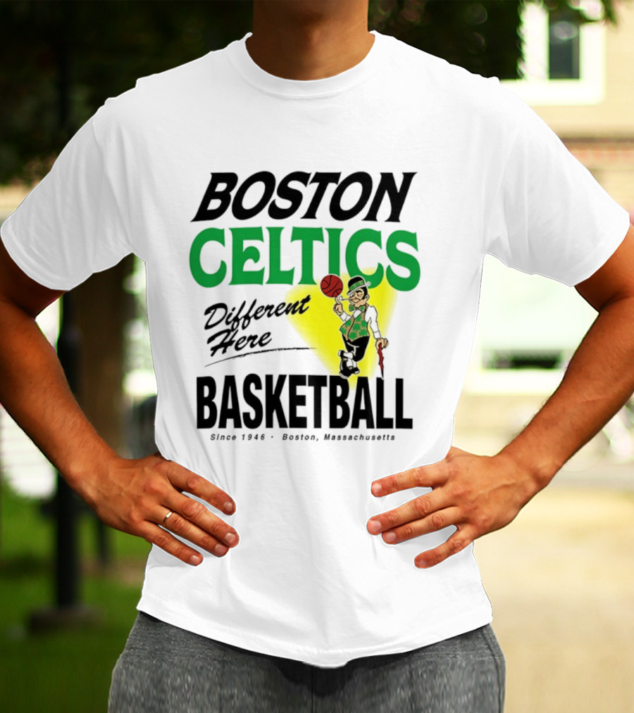 Boston Celtics Basketball Different Here Since 1946 Boston Massachusetts T-Shirt