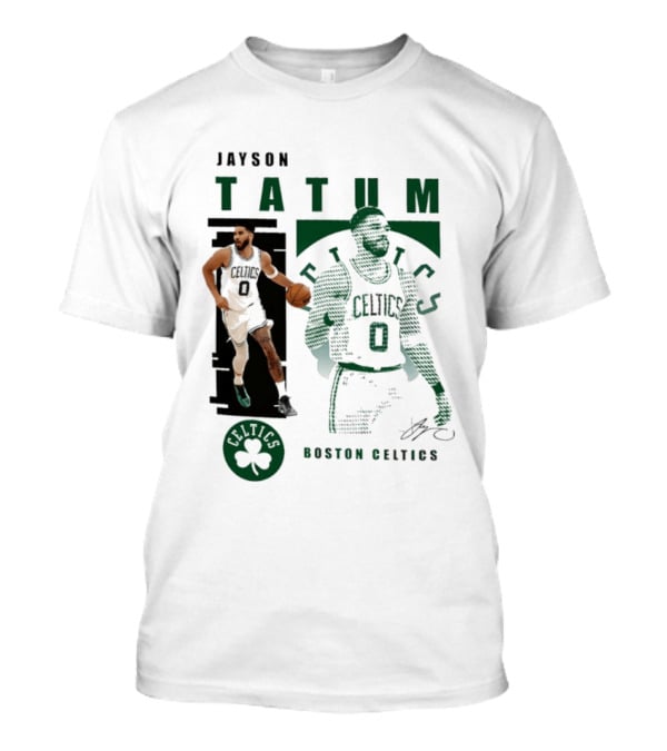 Boston Celtics Jayson Tatum Highlights Celtics Player 0 Signature T-Shirt