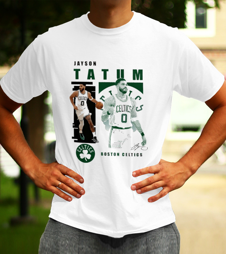 Boston Celtics Jayson Tatum Highlights Celtics Player 0 Signature T-Shirt