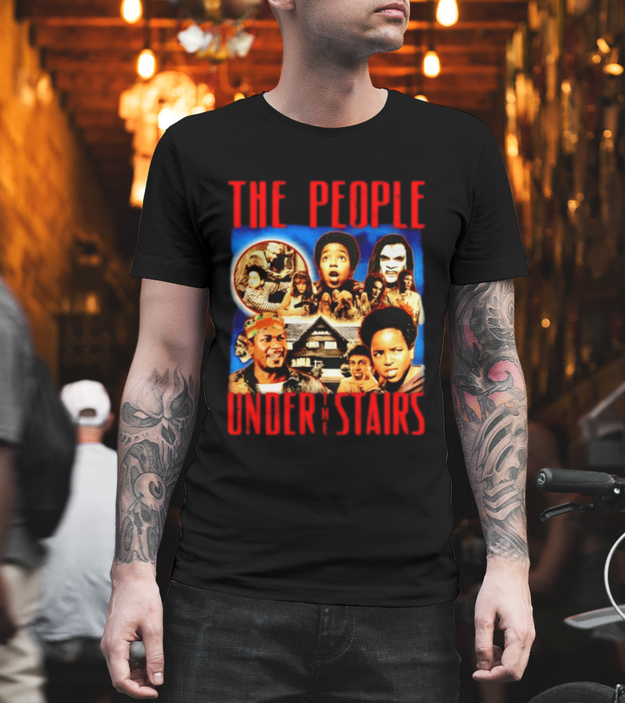The People Under The Stairs Horror Movie Characters And Scenes Collage T-Shirt