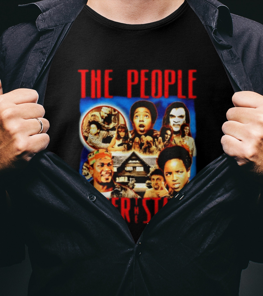 The People Under The Stairs Horror Movie Characters And Scenes Collage T-Shirt