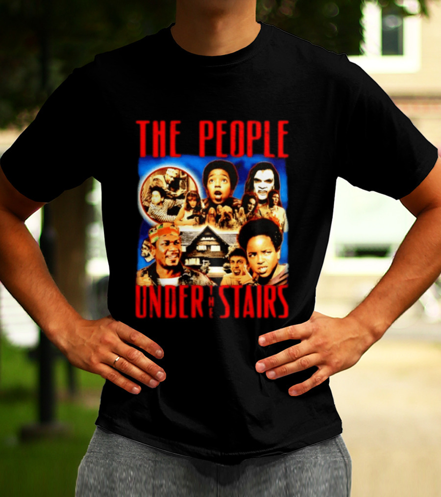 The People Under The Stairs Horror Movie Characters And Scenes Collage T-Shirt