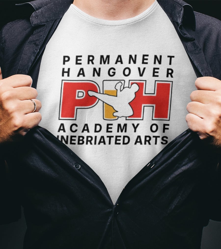 Permanent Hangover PIH Academy Of Inebriated Arts T-Shirt