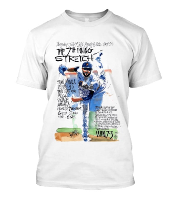 Tuesday July Royals Kauffman Stadium The 7th Inning Stretch Sean Manaea New York Mets 6 Innings 2 1 Runs 1 BB 6 Strikeouts Win 7 3 T-Shirt