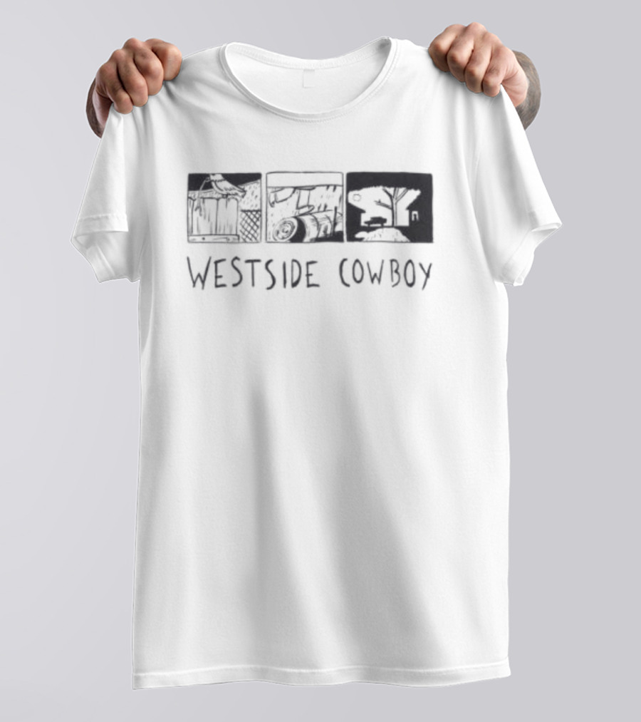 Westside Cowboy Store Graphic Blocks White T-Shirt