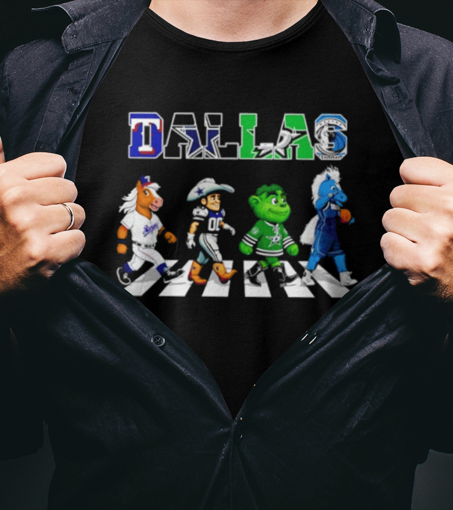 Dallas Rangers Cowboys Stars Mavericks Abbey Road 2026 Season T-Shirt