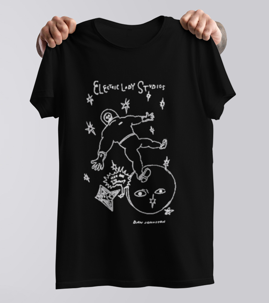 Daniel Johnston Electric Lion Studios Lost In Space T-Shirt