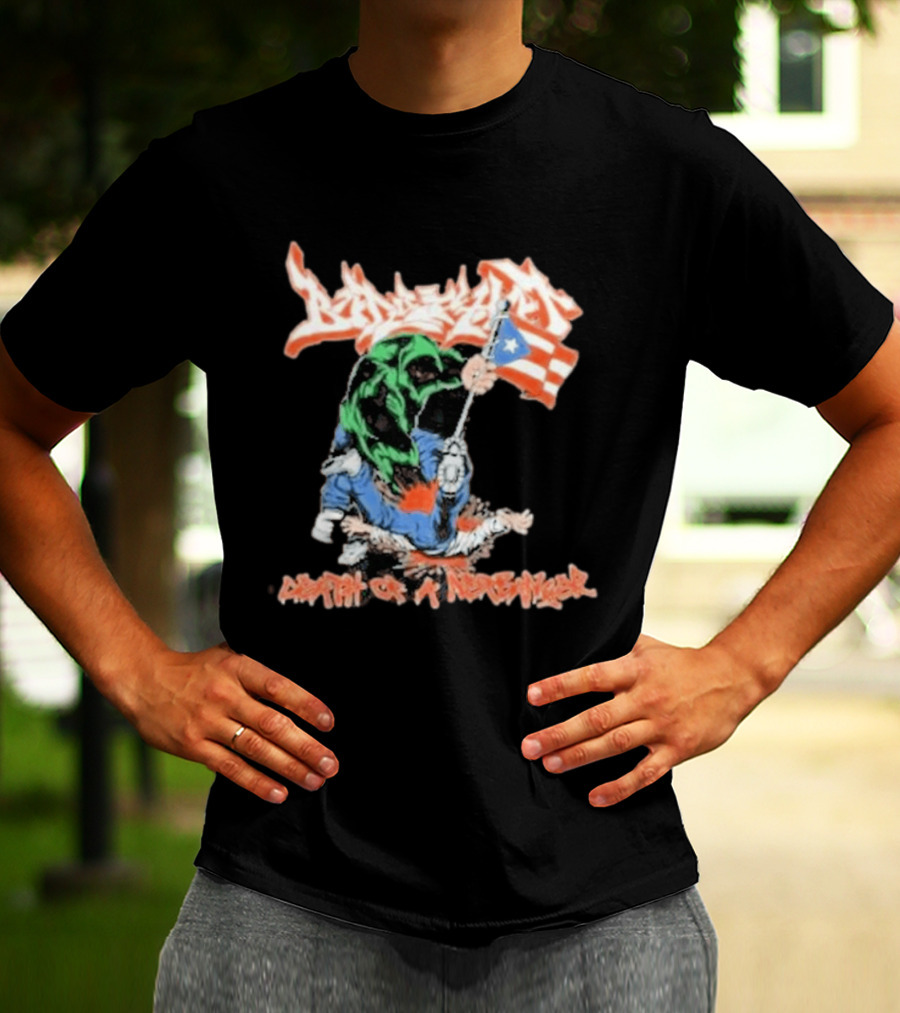 Death Of A Netbanger Puerto Rican Flag Street T-Shirt