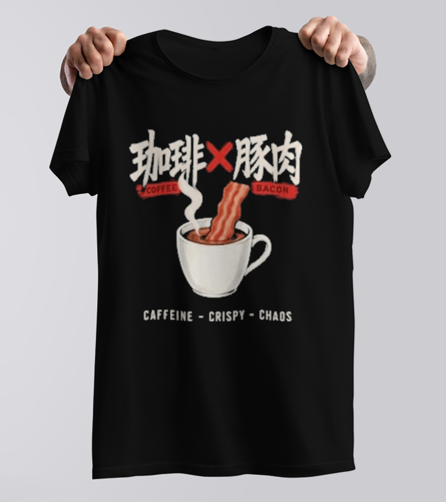 Caffeine Crispy Chaos Coffee X Bacon T-Shirt