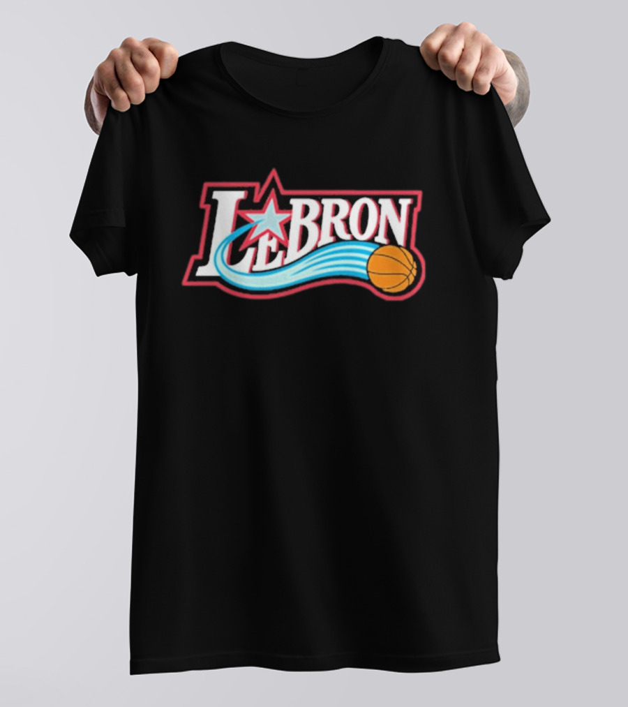LeBron James Basketball Star Themed Philadelphia 76ers T-Shirt