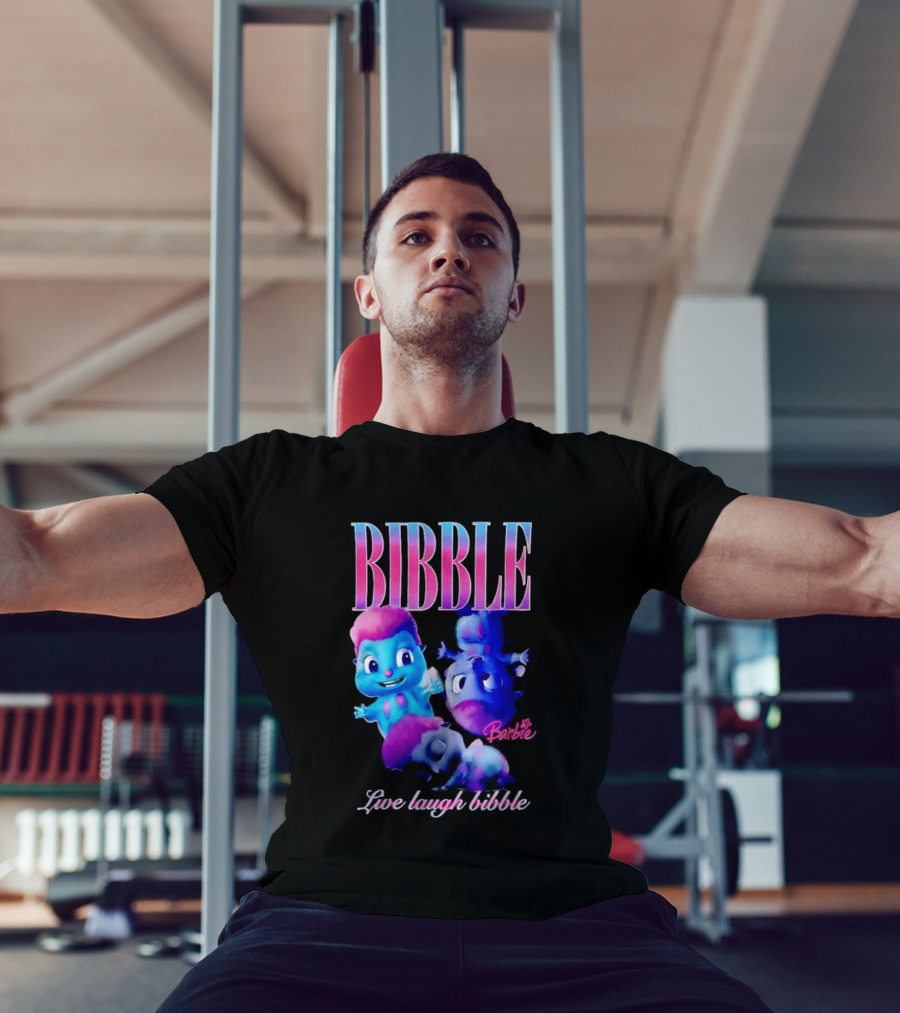 Bibble Live Laugh Barbie Cartoon Characters T-Shirt