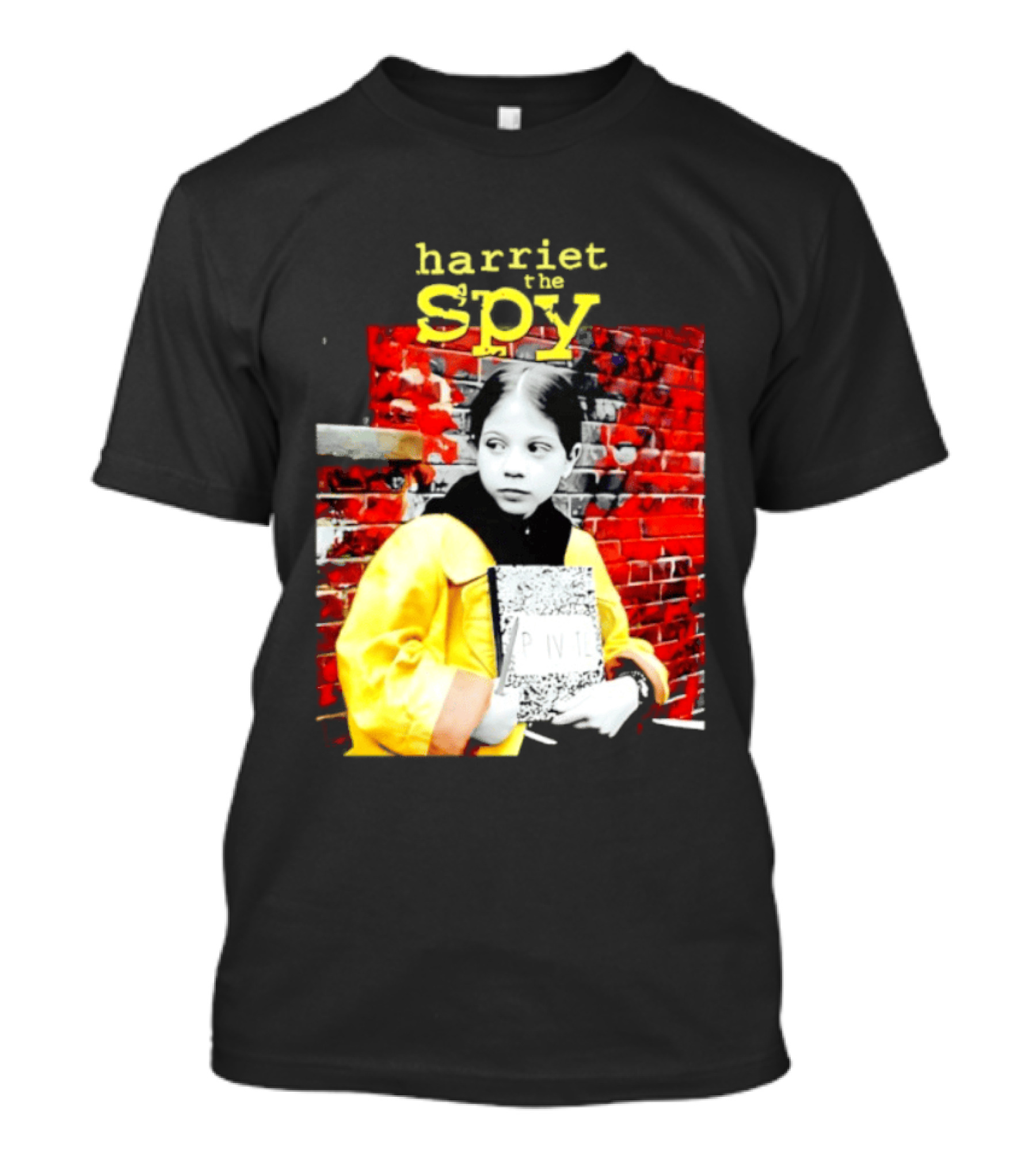 Harriet The Spy Michelle Trachtenberg Classic Yellow Raincoat Notepad T-Shirt