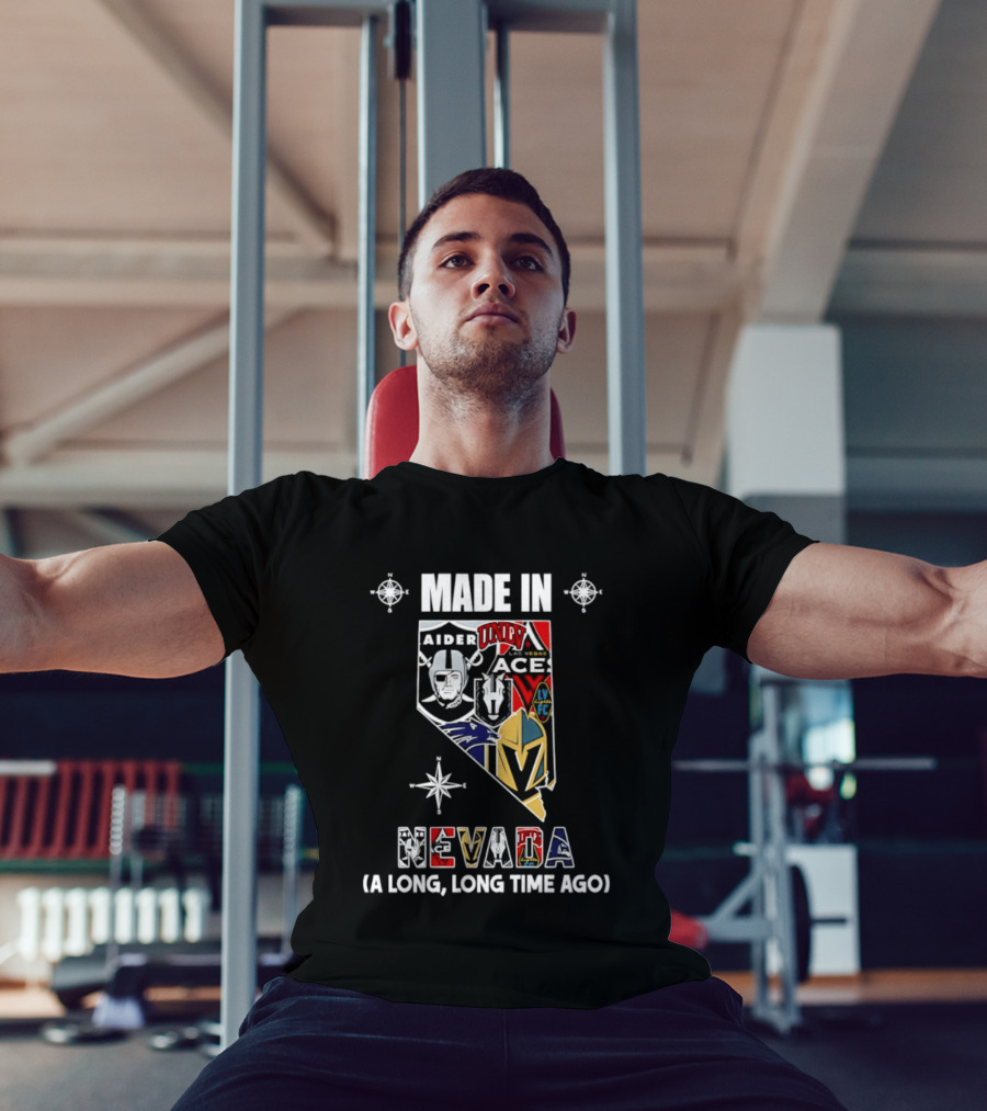 Made In Nevada Map Las Vegas Raiders 2026 Season A Long Long Time Ago T-Shirt