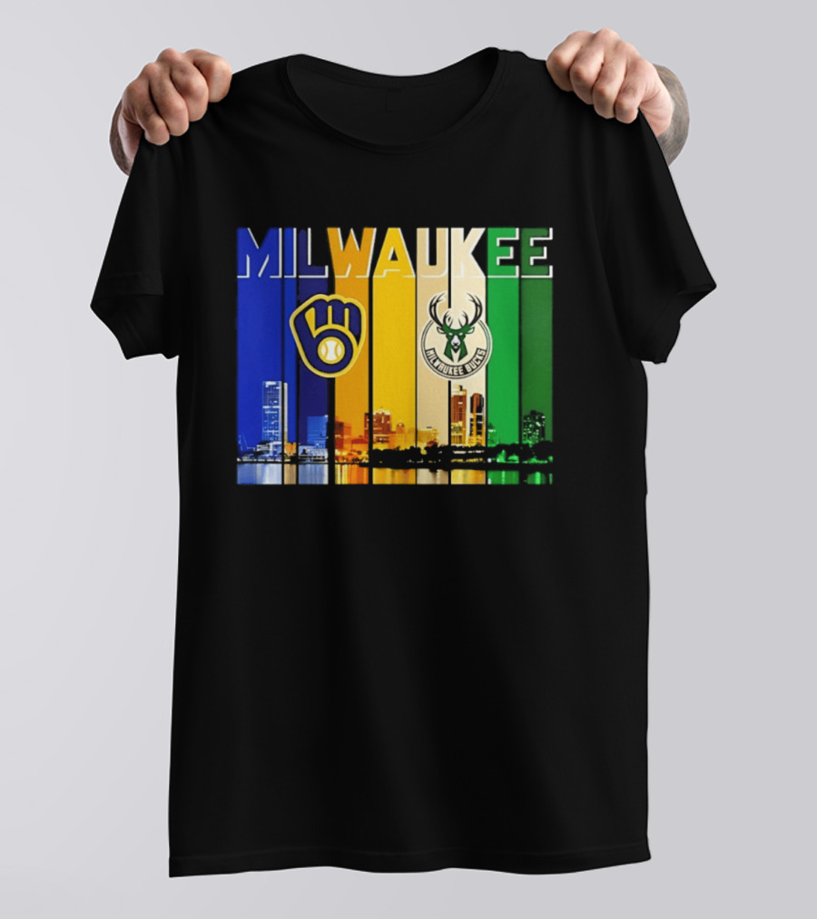 Milwaukee Brewers Bucks Skyline 2026 T-Shirt