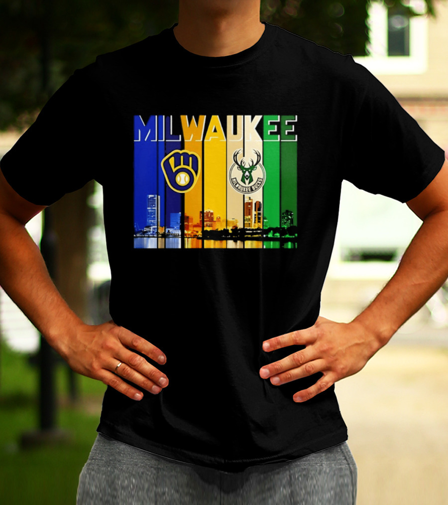 Milwaukee Brewers Bucks Skyline 2026 T-Shirt