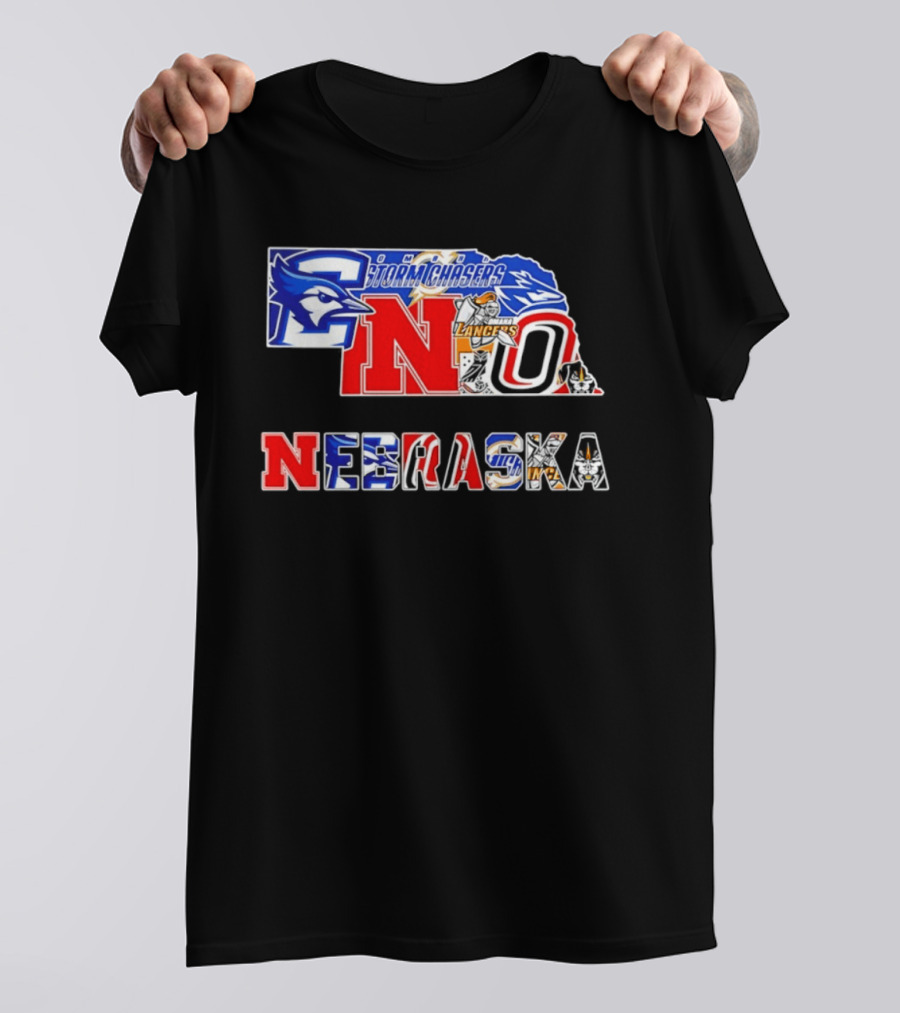 Nebraska Creighton Jays Stormchasers Lancers Huskers Sports Teams 2026 T-Shirt